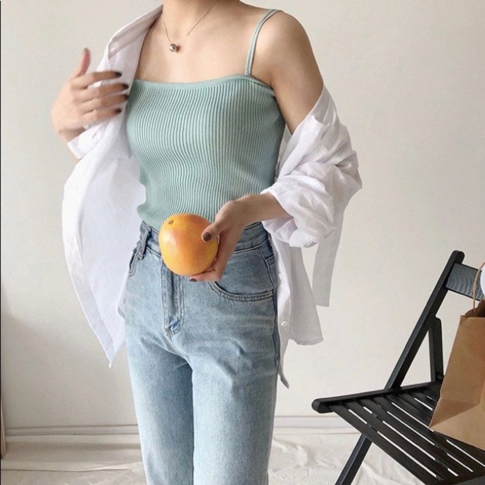 Teal Knitted Cami